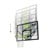 EXIT - Galaxy wall-mounted basketball backboard - green/black (46.01.10.00) thumbnail-8
