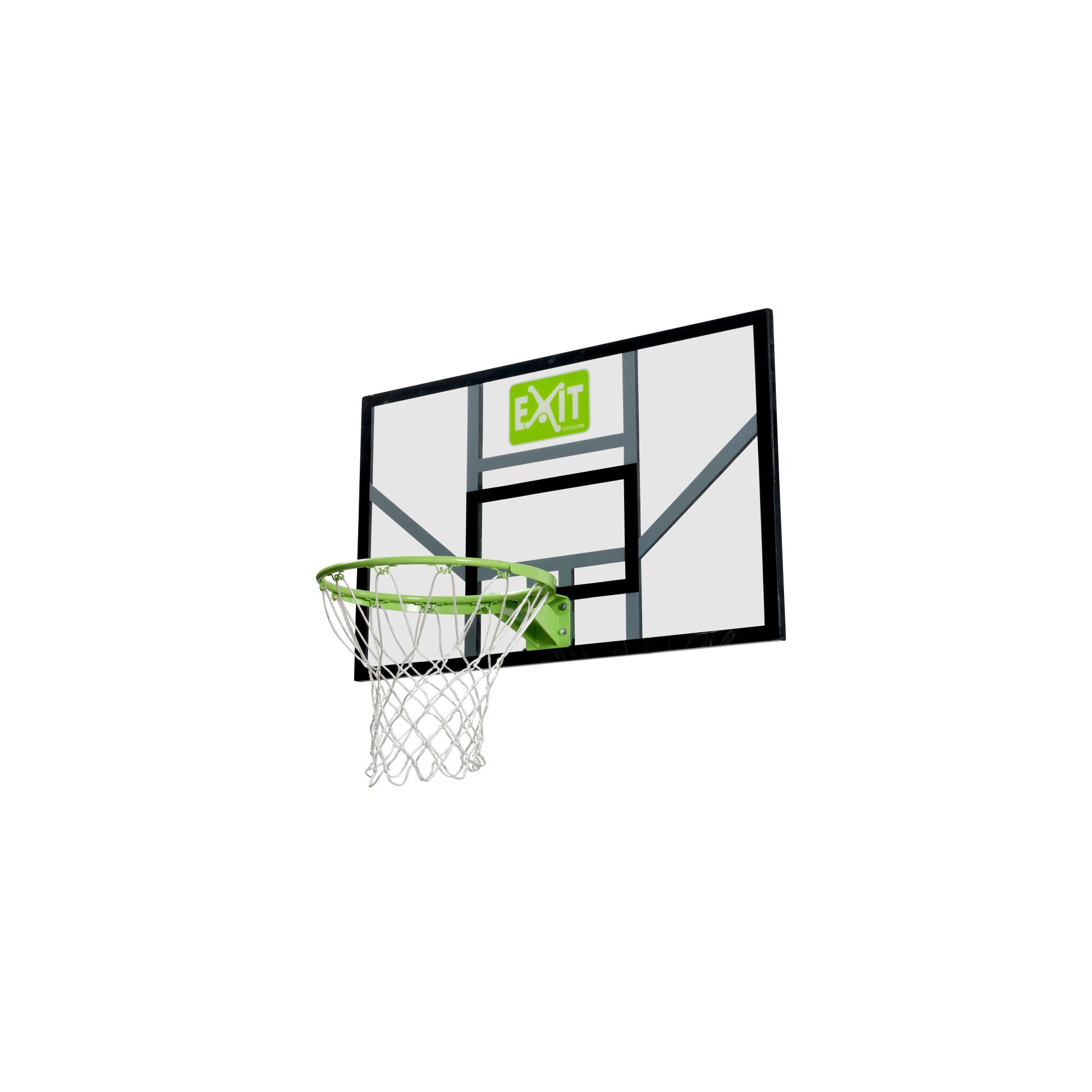 EXIT - Galaxy basketball backboard with hoop and net - green/black (46.40.20.00) - Leker