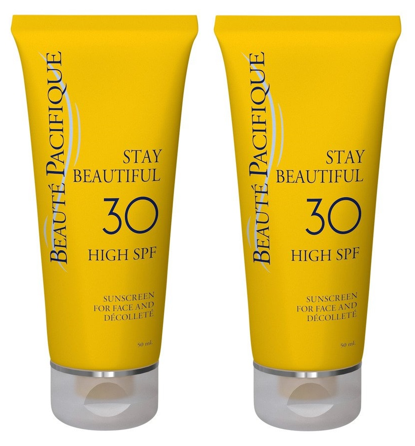 Beauté Pacifique - 2 x Stay Beautiful Face Sunscreen SPF 30 50 ml - Skjønnhet