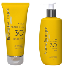 Beauté Pacifique - Stay Beautiful Ansigts Solcreme SPF 30 50 ml + Stay Outside Solcreme 200 ml - SPF 30