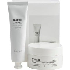 Meraki - Fodspa m/ salt og scrub - Gaveæske