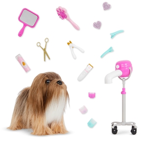 Our Genration - Long-haired dog with accessories - (735162)