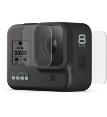 GoPro - Tempered Glass Lens/Screen Protect HERO8 Black
