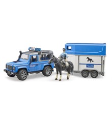 Bruder - Land Rover Defender Police Vehicle w/Horse Trailer (BR2588)