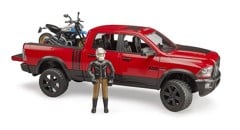 Bruder - RAM 2500 Power Wagon w/Scrambler Ducati Desert Sled & Driver (02502)