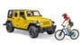 Bruder - Jeep Wrangler Rubicon Unlimitd w/Mountain Bike  (02543) thumbnail-2