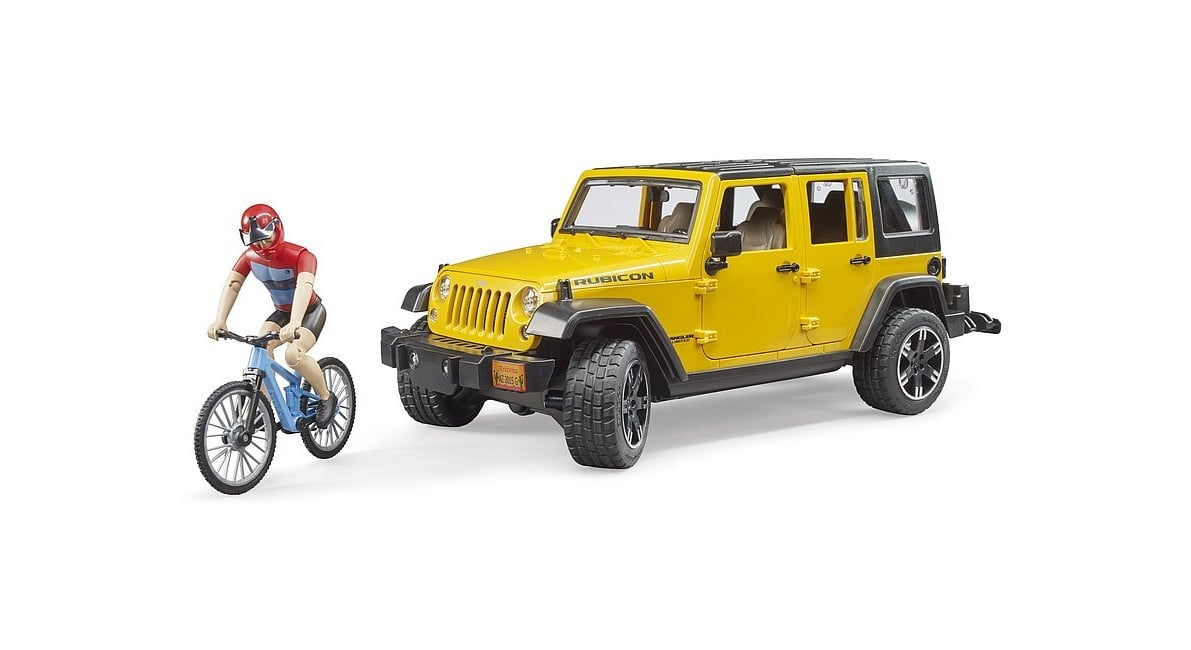 Bruder - Jeep Wrangler Rubicon Unlimitd w/Mountain Bike  (02543)