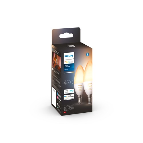 Hue - E14 2-pack Glödlampa - White Ambiance