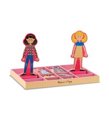 Melissa and Doug -  Abby & Emma Magnetic Wooden Dress-Up Dolls (14940)