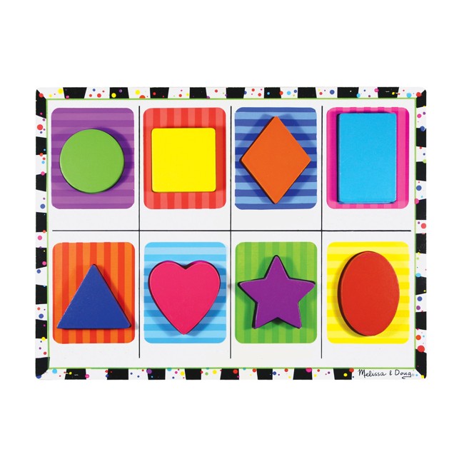Melissa and Doug - Shapes Chunky Puzzle - 8 Pieces (13730)