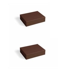 HAY - Colour Storage S - Milk chocolate - Set of 2