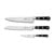 Lion Sabatier - Knife set Licorne 3 parts Steel / Black thumbnail-1