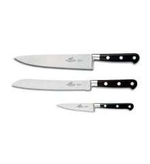 Lion Sabatier - Knife set Licorne 3 parts Steel / Black