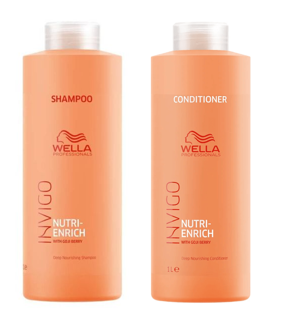 Wella - Invigo Nutri-Enrich Shampoo 1000ml + Wella -Invigo Nutri-Enrich Balsam 1000ml