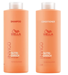 Wella - Invigo Nutri-Enrich Shampoo 1000ml + Wella -Invigo Nutri-Enrich Balsam 1000ml