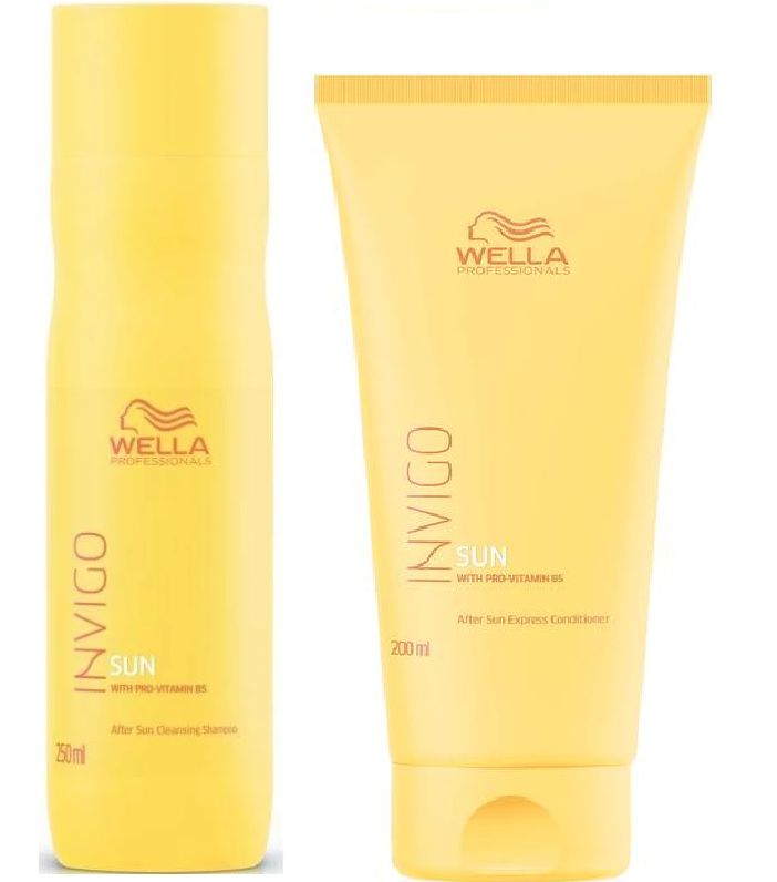 Køb Wella - Invigo Sun Shampoo ml + Wella - Sun Conditioner 200 ml Aftersun Til Alle Hårtyper