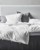 By Nord - 2 set bed linen - 140 x 200 cm - Erika, Snow / Coal thumbnail-4