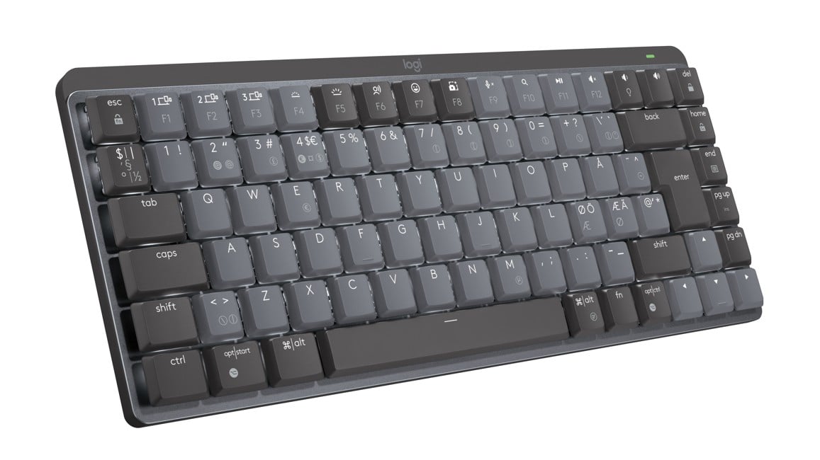 Logitech - MX Compact Mechanical Wireless Illuminated Keyboard - Nordic -  Tactile Switch