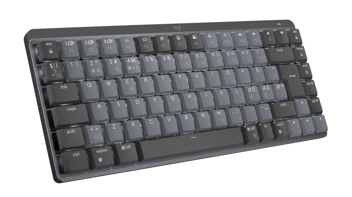Logitech - MX Compact Mechanical Wireless Illuminated Keyboard - Nordic - Linear Switch