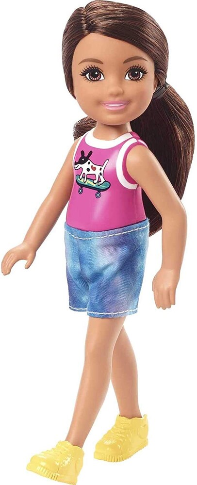 Barbie - Chelsea and Friends Doll - Pink top w/Dog (GTX40 )