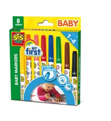 SES Creative - Baby markers, 8 colours - (S00299)