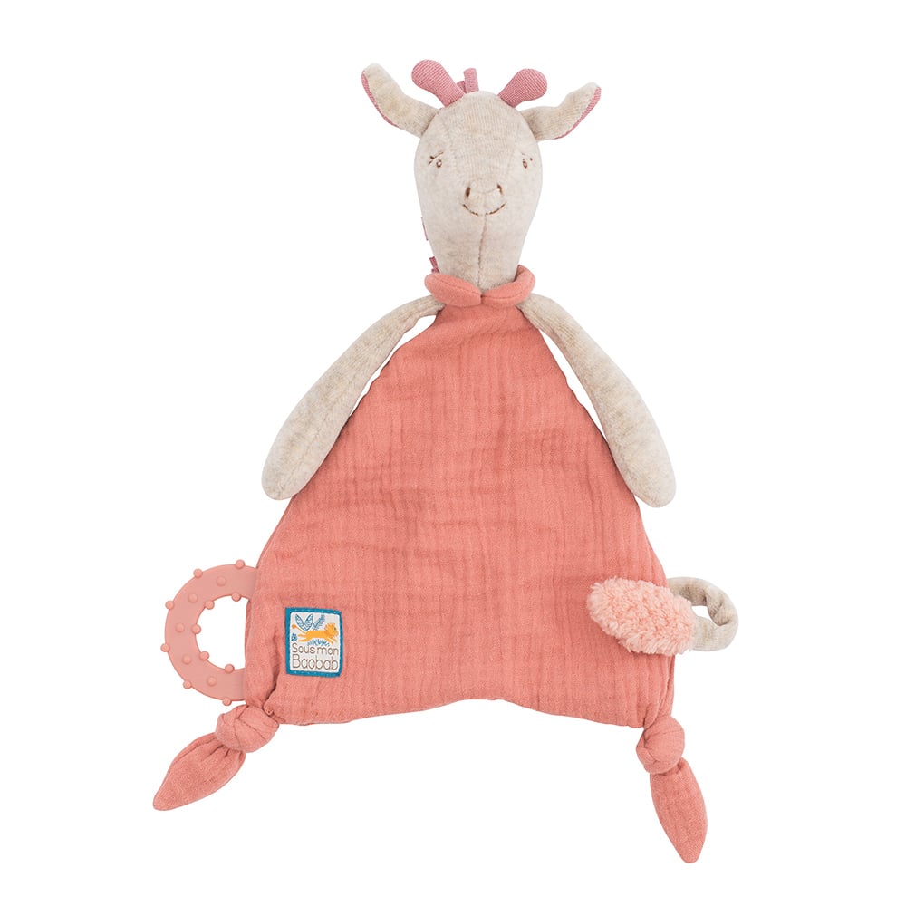 Moulin Roty Giraffe comforter with pacifier holder (669017)  - Onlineshop Coolshop
