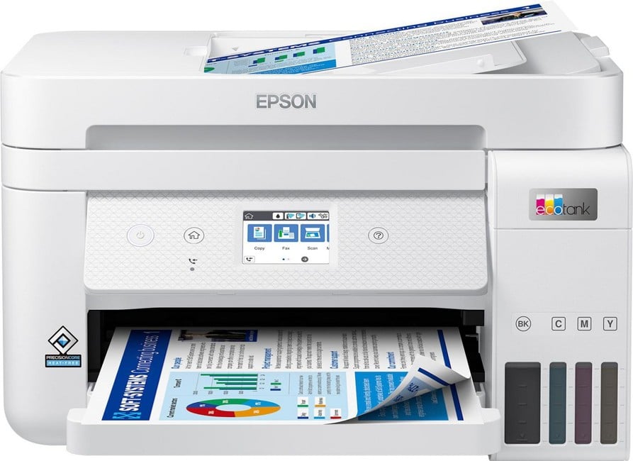 Epson - EcoTank ET-4856 White Multifunction printer