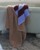 HAY - Frotté Stripe Håndklæde 50x100cm - Bordeaux/Sky Blue (541630) thumbnail-3
