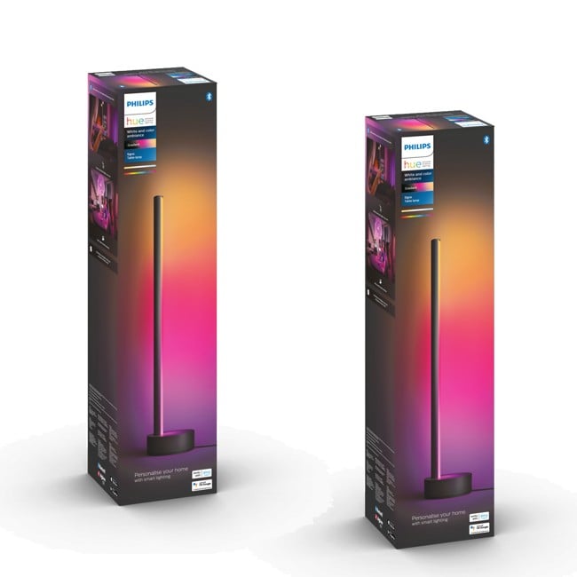 Philips Hue - 2x Gradient Signe Tischlampe Schwarz - Bundle