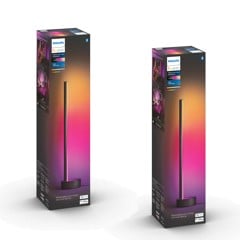 Philips Hue - 2x Gradient Signe Tischlampe Schwarz - Bundle