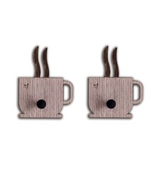 Minifabrikken - Kaffe kop knage - Eg/Sort - 2 stk