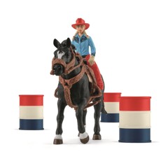 Schleich - Farm World - Barrel Racing Fun (42576)