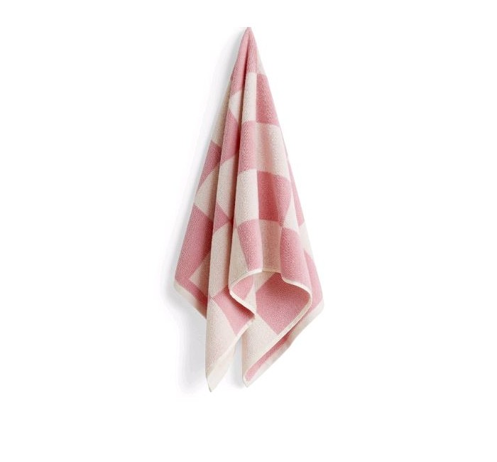 HAY - Check Håndklæde 50x100 cm - Pink (541589)