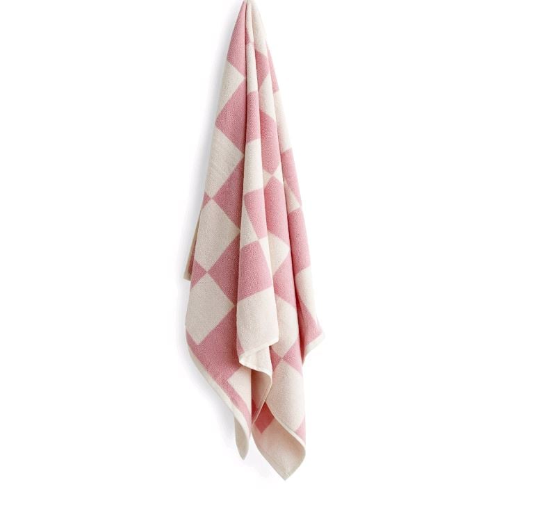 HAY - Check Badehåndklæde 70x136 cm - Pink (541585)