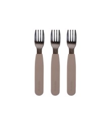 Filibabba - Silicone Forks 3-pack - Warm Grey (FI-02263)