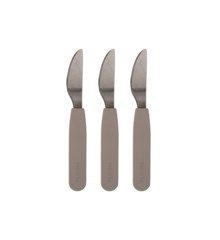 Filibabba - Silicone Knives 3-Pack - Warm Grey (FI-02260)