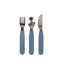 Filibabba - Silicone Cutlery Set - Powder Blue (FI-02289)