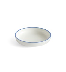 HAY - Sobremesa Serving bowl L - White/blue (541534)