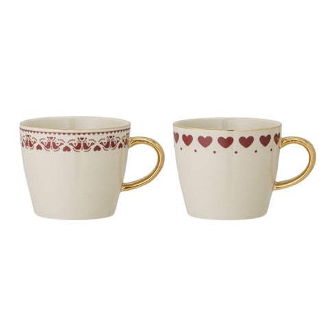 Bloomingville - Set of 2 Jolly Christmas Mugs