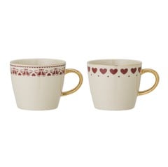 Bloomingville - Set of 2 Jolly Christmas Mugs