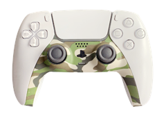 Piranha PS5 Controller Skins - Camo Green