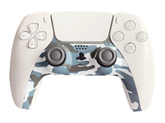 Piranha PS5 Controller Skins - Camo Blue