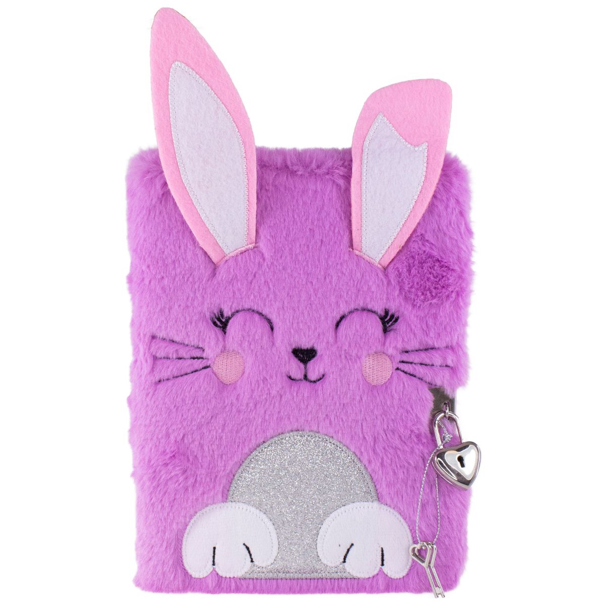 Tinka - Plush Diary with Lock - Purple Rabbit (8-802135) - Leker