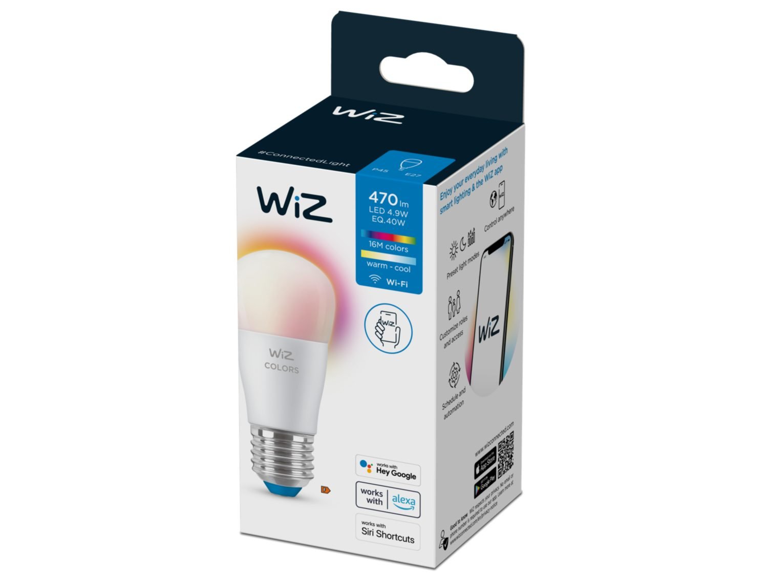 Buy WiZ - WiFI E27 A60 Bulb - Colour and Tunable White - Smart Home