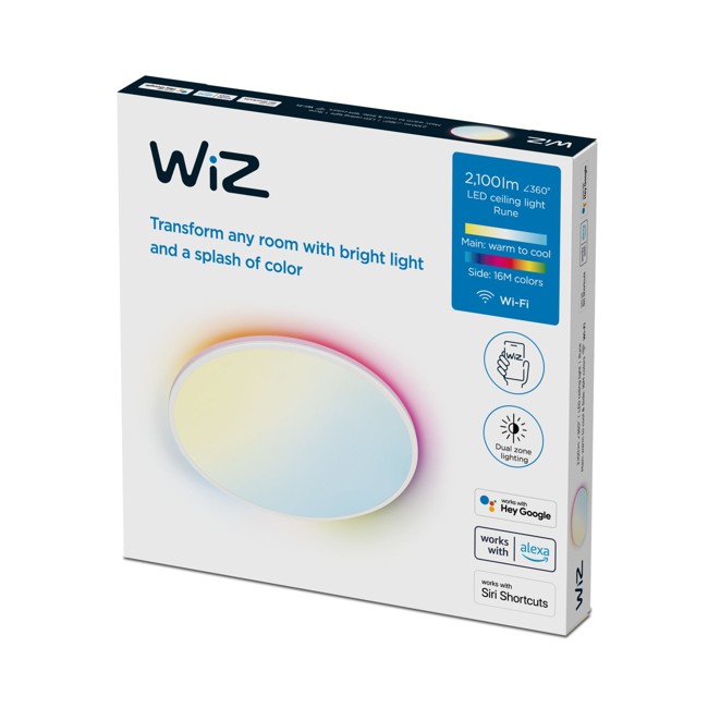 WiZ - Aura Slimme Plafondlamp - Wit