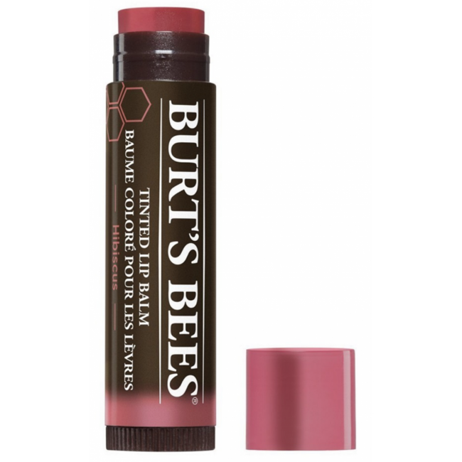 Burt's Bees - Tinted Lip Balm Hibiscus - Læbepomade