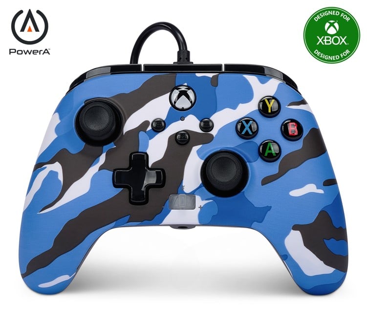 PowerA XBX ENH Wired Controller - Blue Camo