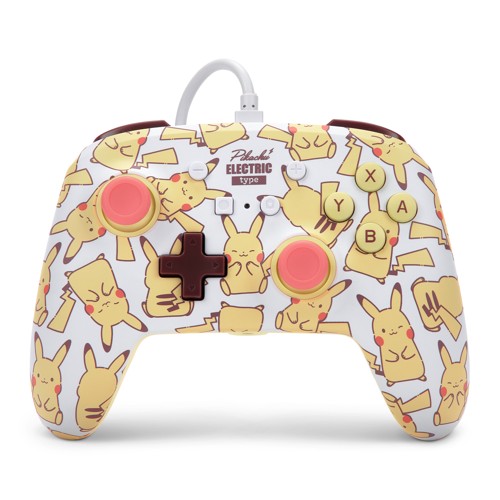 PowerA NSW ENH Wired Controller - Pikachu Blush/ Nintendo Switch