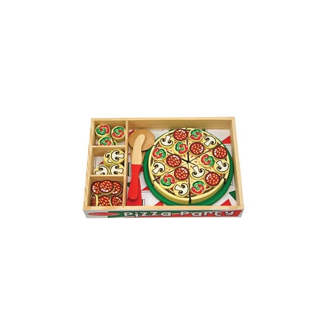 Melissa & Doug Wooden Pizza Party Set Pizza 167