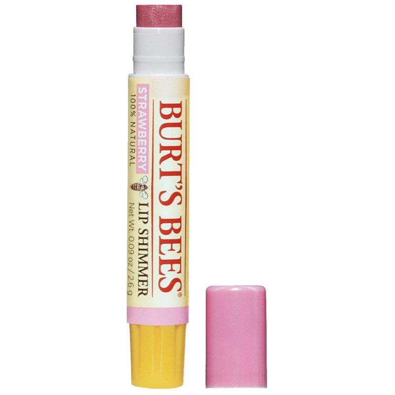 Burt's Bees - Lip Shimmer - Strawberry - Skjønnhet